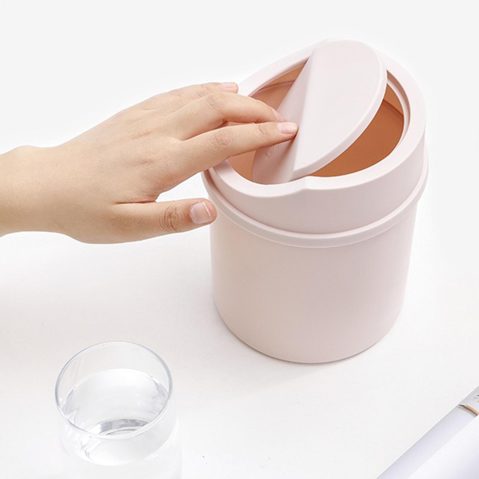 Interior Design Your Home - Mini Desktop Trash Can with Lid