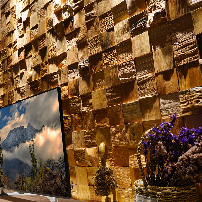 Wall Panel 3D Texture - Adhesive Wallpaper for Wall Partition Reclaimed