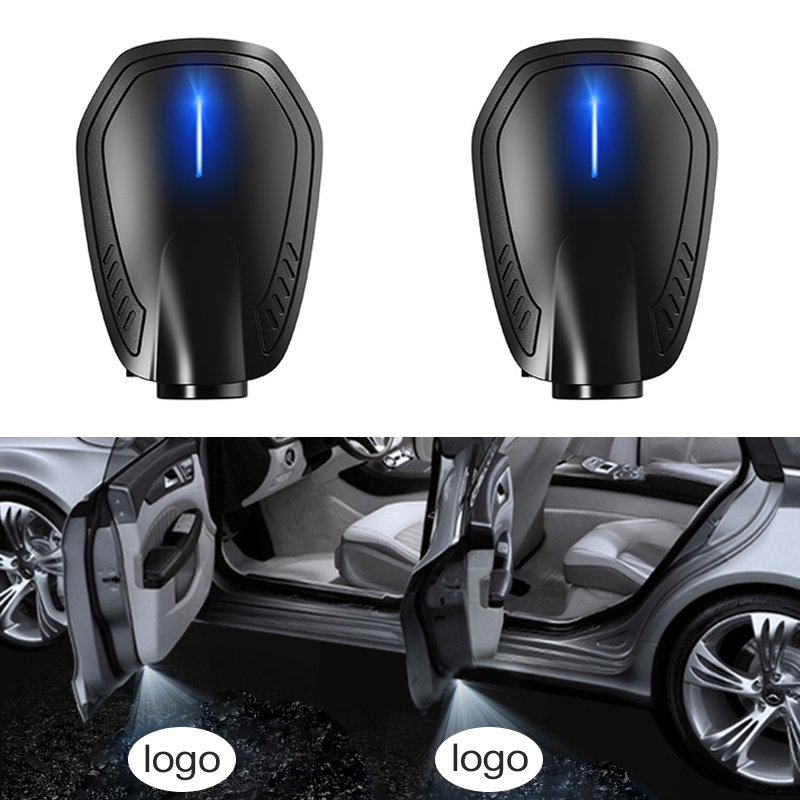 Interior Design Logo - 2pcs Universal Car Door Welcome Logo