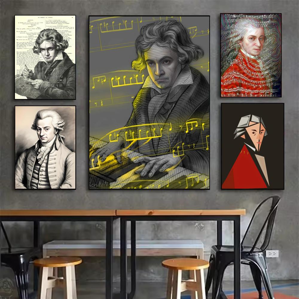 Classic Music M-Mozart Poster  - Interior Design With Wallpaper recension och pris