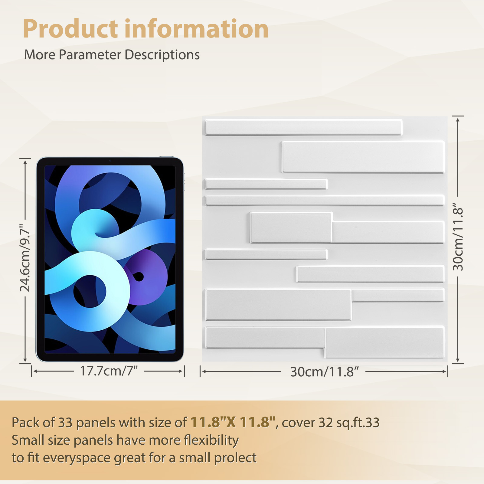 KUUJOJO 3D textured wall panel - Wall Panel 3D Texture recension och pris