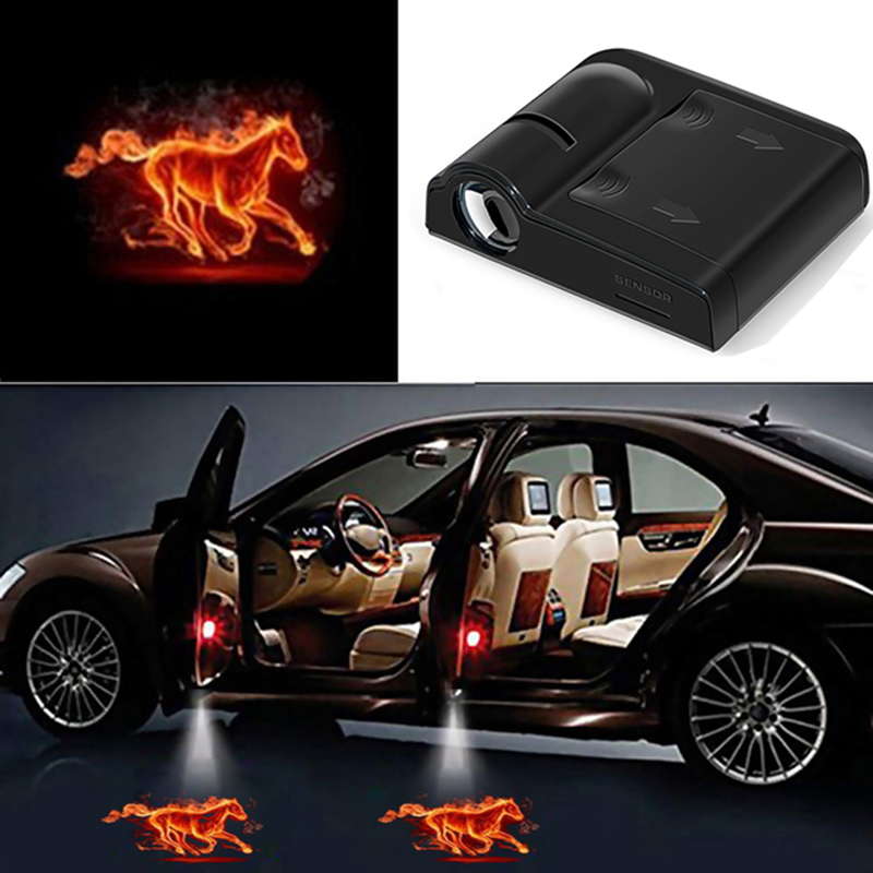 1pcs Car Door Logo Light Welco - Interior Design Logo recension och pris