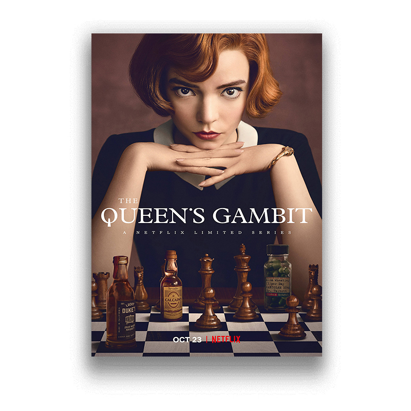 Queen 's Gambit White Coated P - Interior Design With Wallpaper recension och pris
