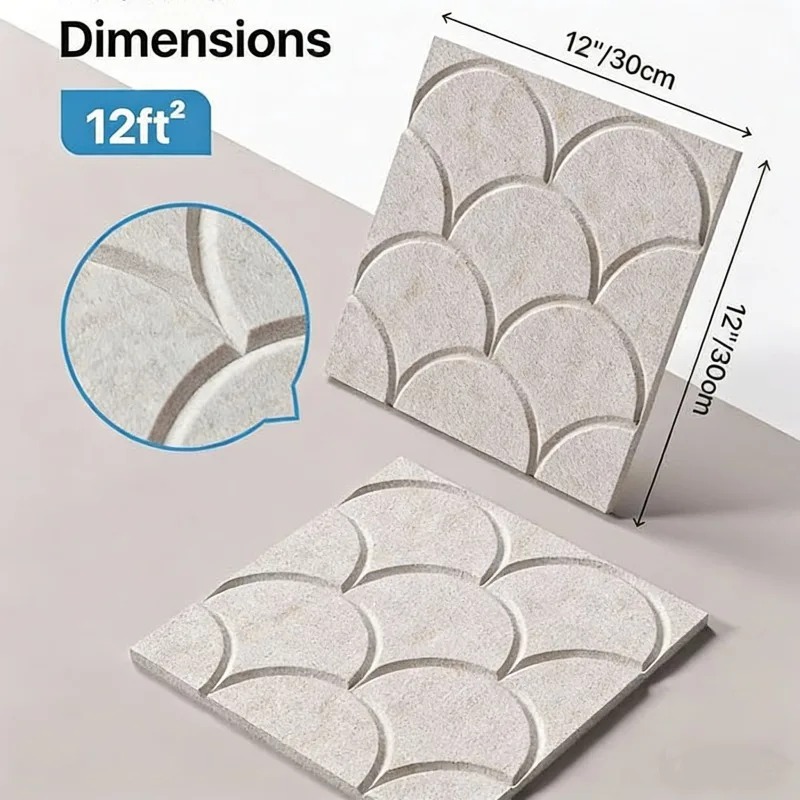 Square Sound Proof Wall Board  - Wall Panel 3D Texture recension och pris