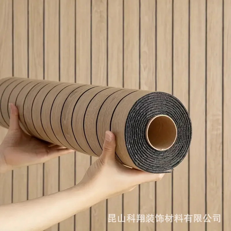 1 Roll 3D Wood Slat Wall Panel - Wall Panel 3D Texture recension och pris