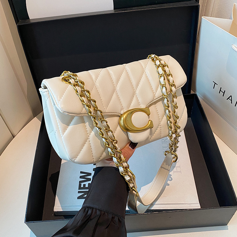 Women Quilted Leather Shoulder - Interior Design Logo recension och pris