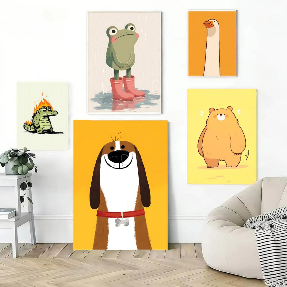 Cute Animal Character Design P - Interior Design With Wallpaper recension och pris
