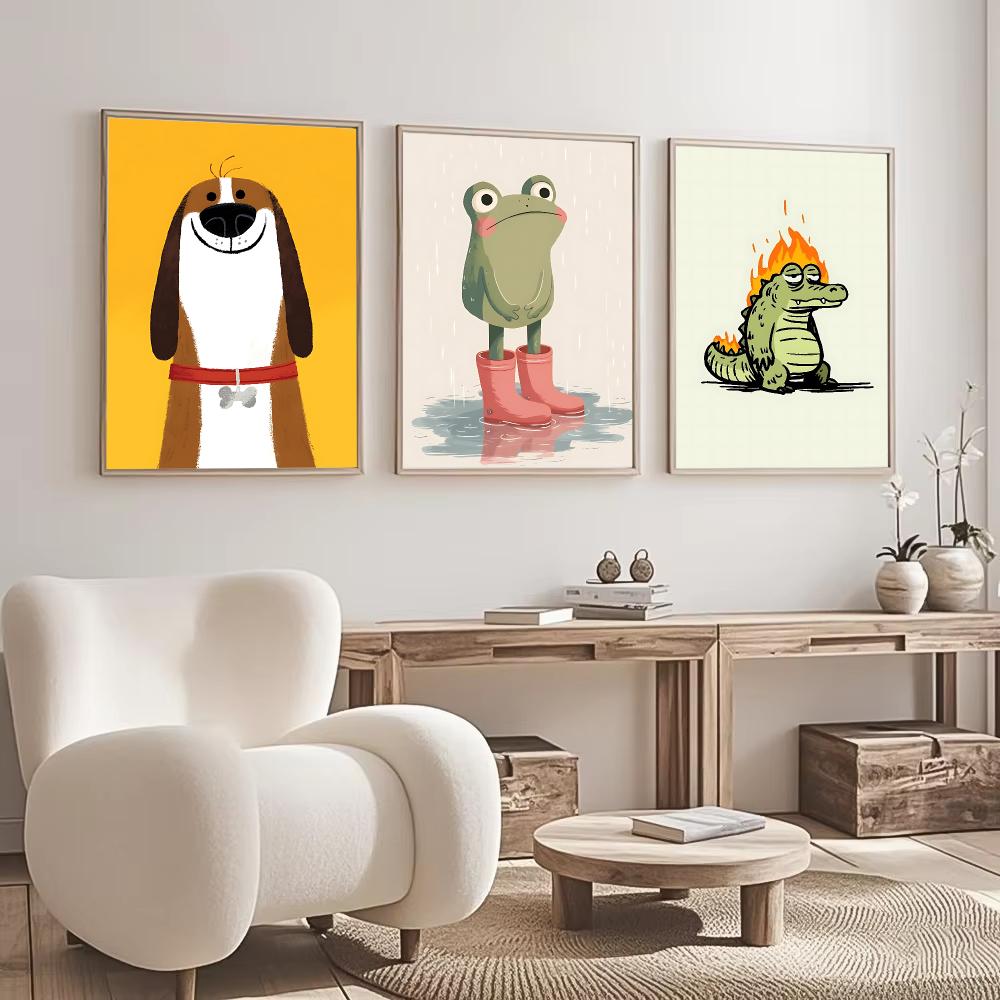 Cute Animal Character Design P - Interior Design With Wallpaper recension och pris