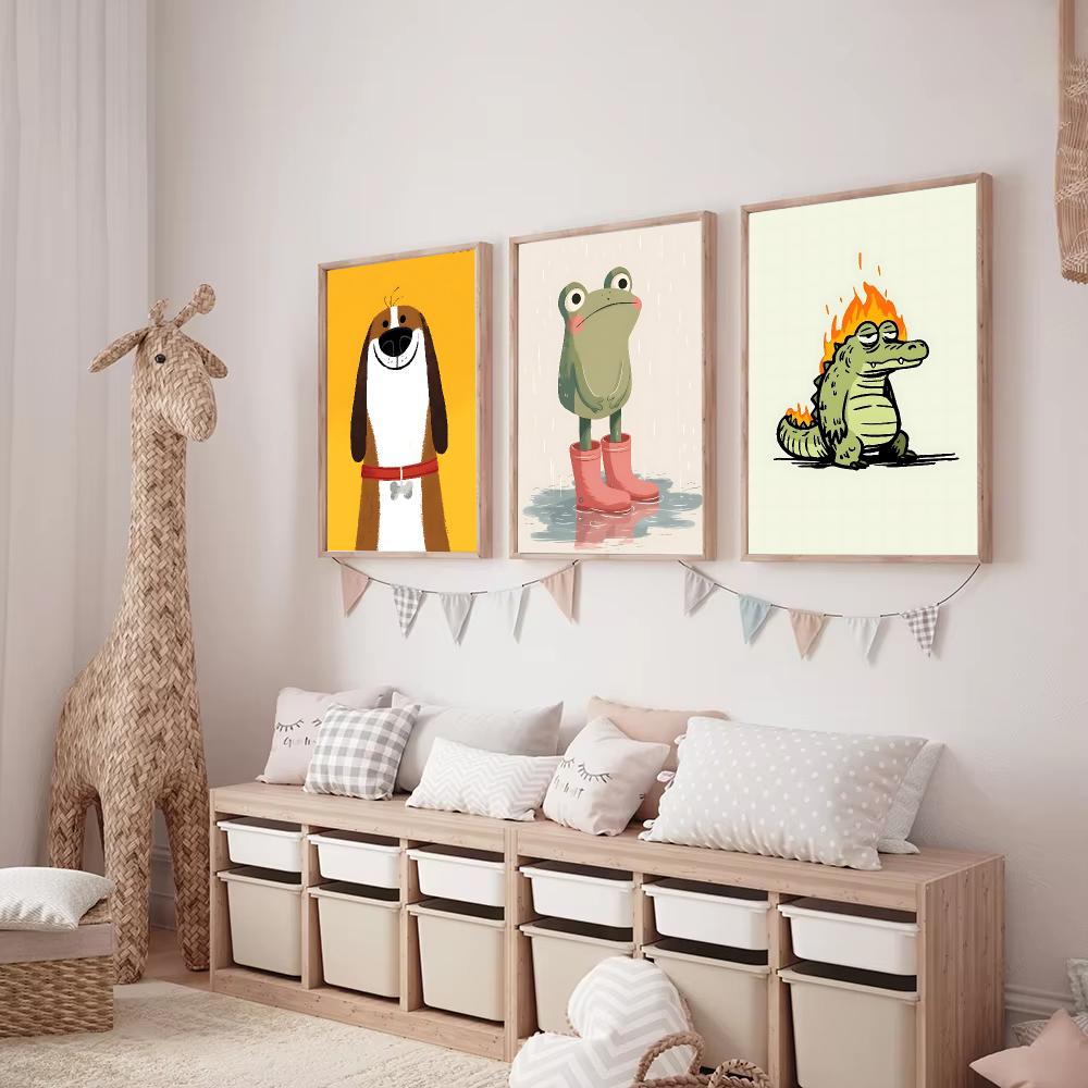 Cute Animal Character Design P - Interior Design With Wallpaper recension och pris