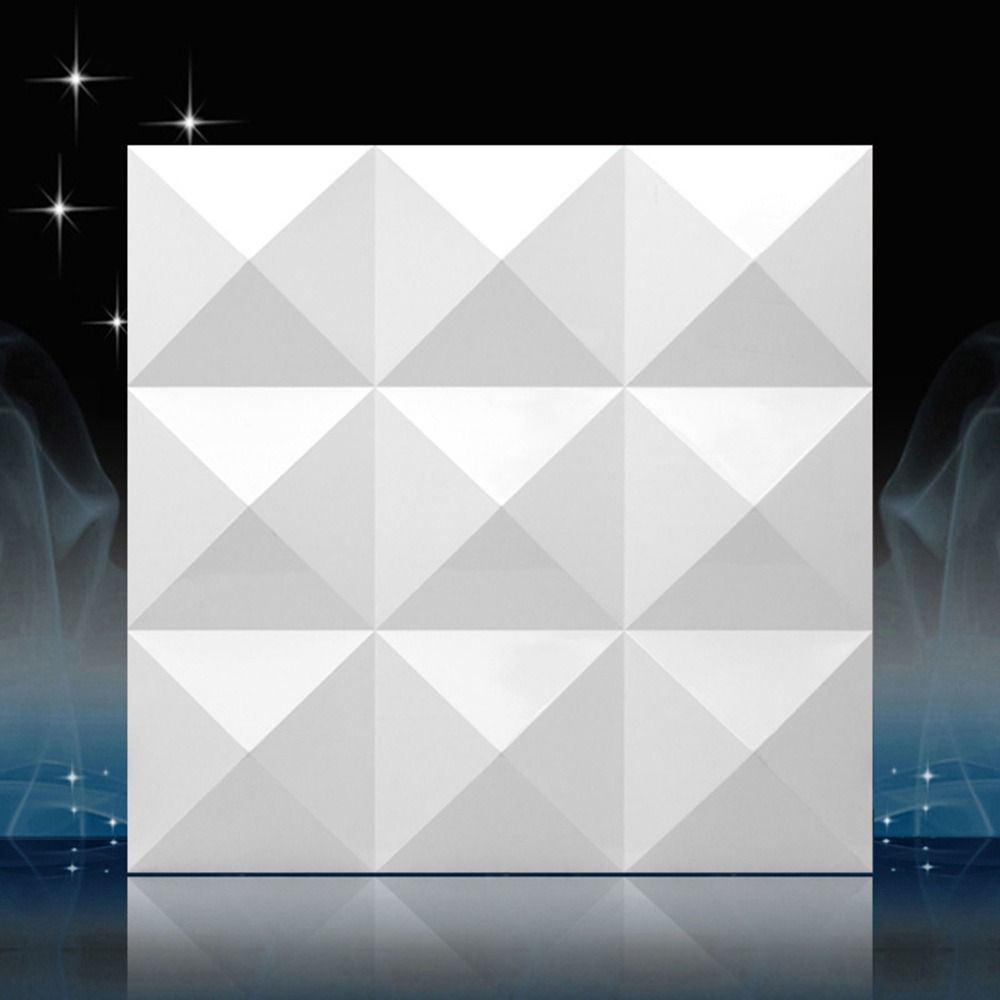White 3D Wall Panel 50*50cm Em - Wall Panel 3D Texture recension och pris