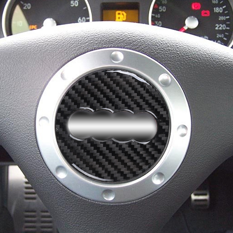 Car Carbon Fiber Steering Whee - Interior Design Logo recension och pris